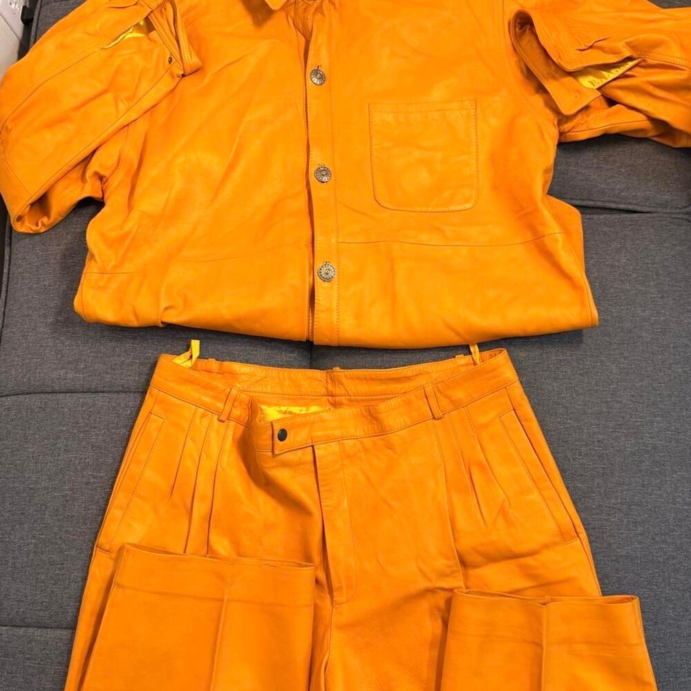 Unbranded Women's Orange and Yellow Coat